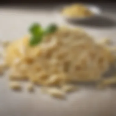 Fresh Ingredients for Alfredo Sauce Fresh ingredients for fettuccine alfredo including pasta, cream, and cheese