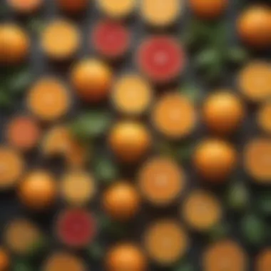 Diverse Citrus Selection for Juicing An array of citrus fruits ready for juicing