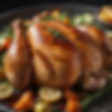 Savory Marinated Chicken for Seder Close-up of marinated chicken with spices and vegetables