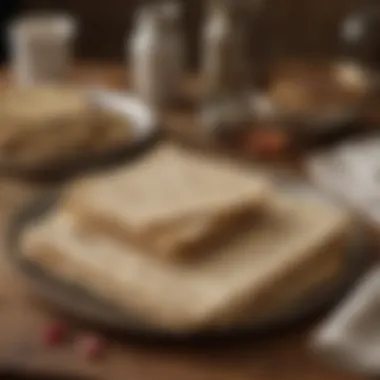 The Importance of Matzah in Passover Traditional matzah displayed on a table