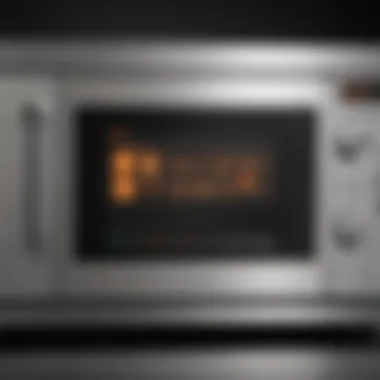 User-Friendly Control Panel High-tech microwave control panel highlighting user-friendly features