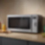 Sleek microwave design showcasing modern kitchen aesthetics