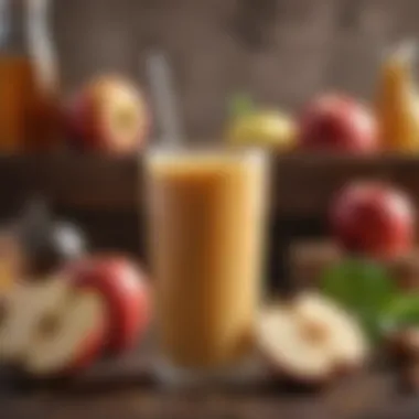 A detailed infographic showcasing the health benefits of apple cider vinegar smoothies.