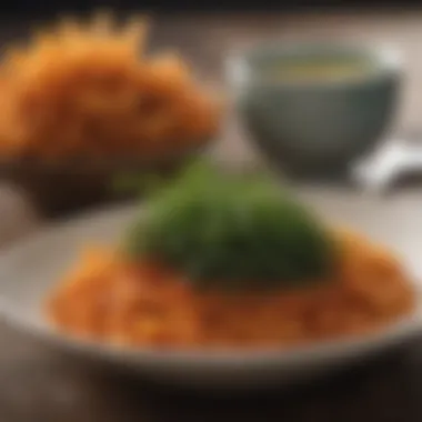 Culinary Applications of Sea Moss An artistic representation of sea moss in various culinary dishes