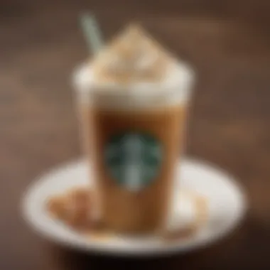 Nutritional ingredients of Caramel Macchiato displayed elegantly