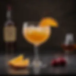A perfectly crafted whiskey sour garnished with a cherry and orange slice