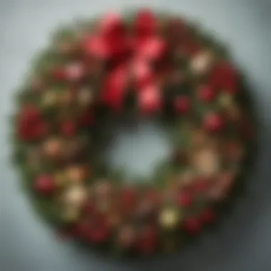 A display of diverse Christmas wreath styles from various cultures