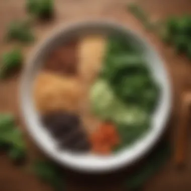 Fiber: The Key to Digestive Health A vibrant plate of fiber-rich foods including leafy greens and whole grains