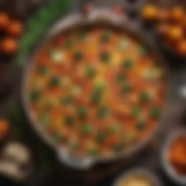 Vibrant Vegetable Casserole A colorful vegetable casserole showcasing a variety of fresh ingredients.