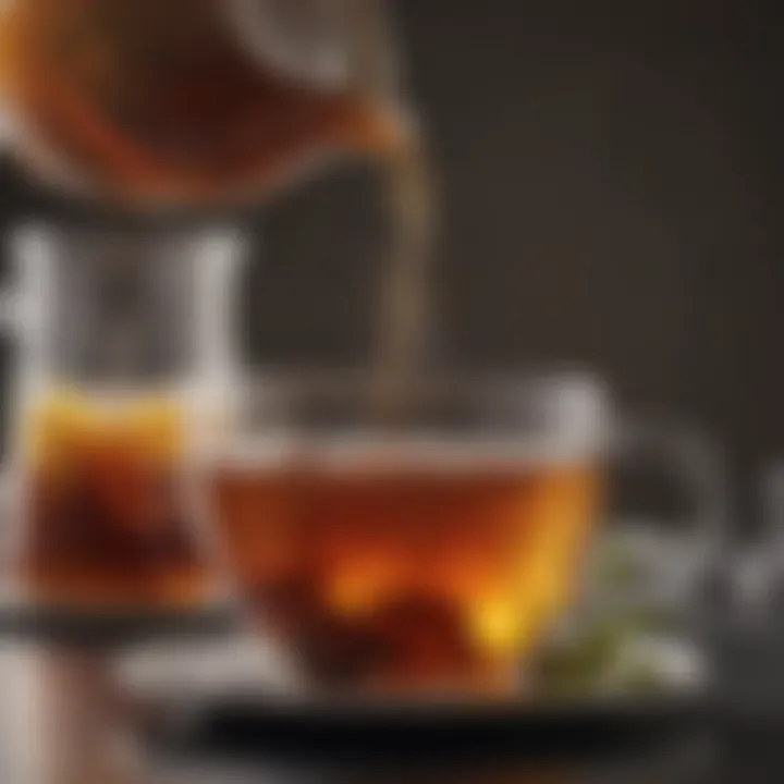 A variety of teas steeping at optimal temperatures