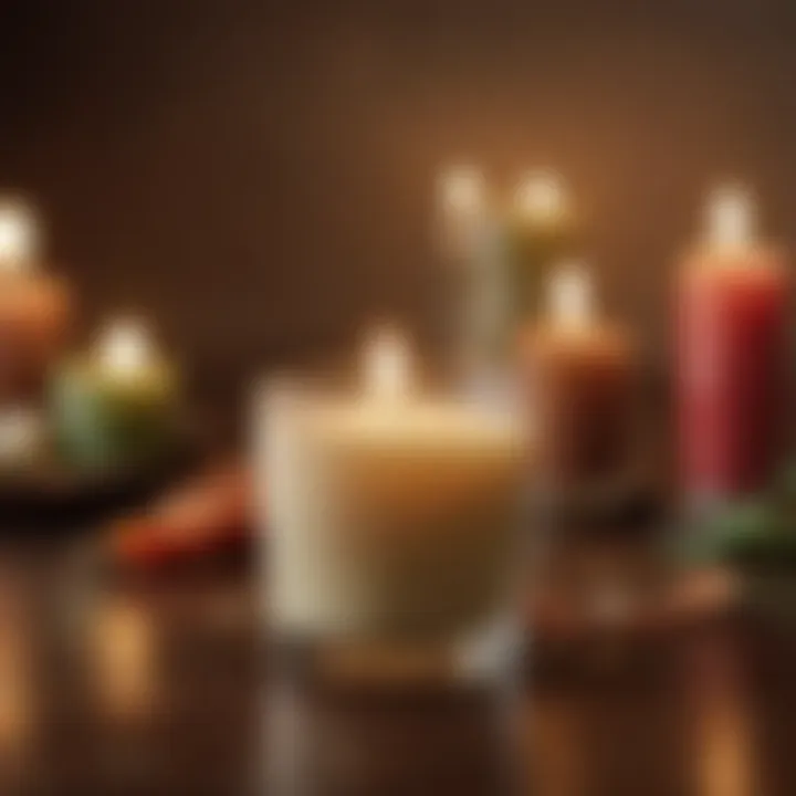 Candle scents and their origins displayed in a visual guide