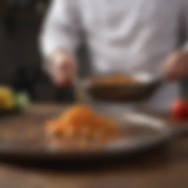 Culinary Exploration with New Tools Chef exploring new culinary tools
