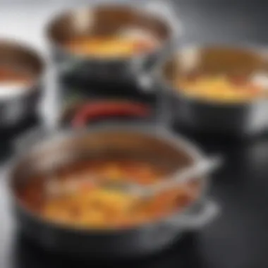 Detailing Cookware Sample Packaging Close-up of cookware sample packaging
