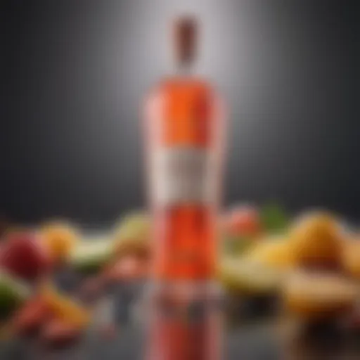 Colorful bottle of Fruity Loops Vodka