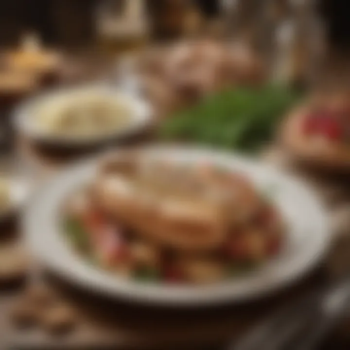 Traditional Bavarian setting highlighting Weisswurst on a festive table.