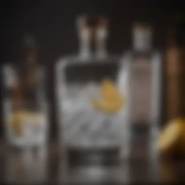 Premium Gin Glassware Elegant glassware paired with premium gin for an exquisite gifting experience