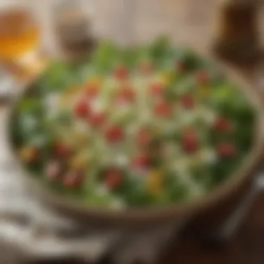 Seasonal Salad Delight A fresh salad composed of seasonal greens and toppings