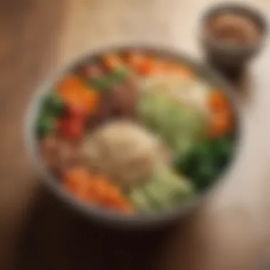 An assortment of wholesome grain bowls filled with vegetables and proteins