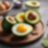 Avocado and eggs showcasing keto-friendly ingredients