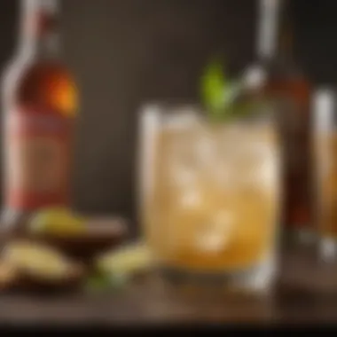 A creative cocktail featuring ginger beer