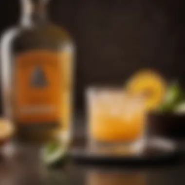 Citrus-Infused Herradura Tequila Cocktail A refreshing Herradura tequila cocktail garnished with citrus