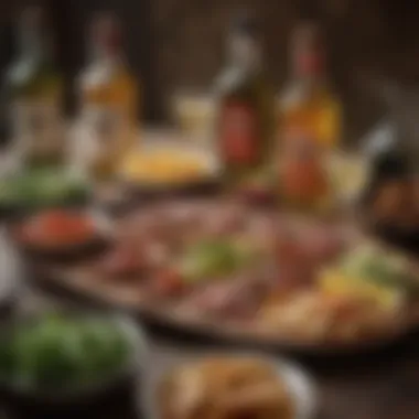 Tapas and Herradura: A Flavorful Pairing A vibrant spread of tapas complemented by Herradura tequila