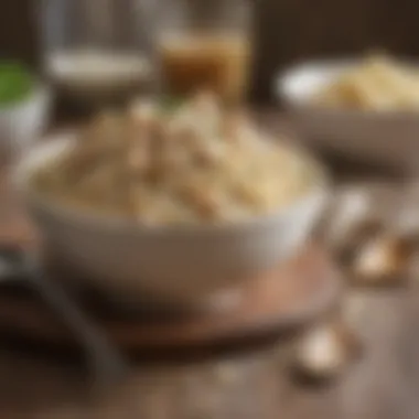 Creamy Comfort: Chicken and Rice Delight Comforting bowl of creamy chicken and rice from the Instant Pot