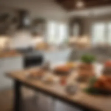 A cozy kitchen setup, emphasizing the comfort and accessibility of learning from home.