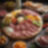 A vibrant platter of antipasti showcasing Italian cured meats and cheeses