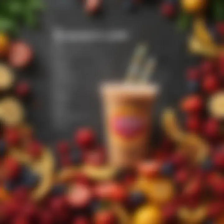 Nutritional infographic highlighting health benefits of Jamba Juice ingredients