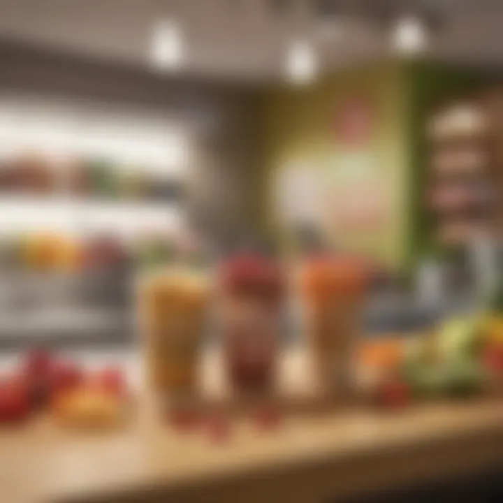 Sustainable practices in Jamba Juice showcasing eco-friendly packaging