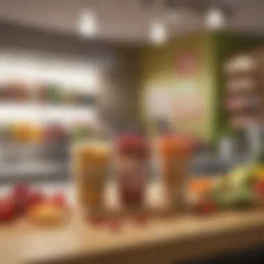 Eco-Conscious Initiatives at Jamba Juice Sustainable practices in Jamba Juice showcasing eco-friendly packaging
