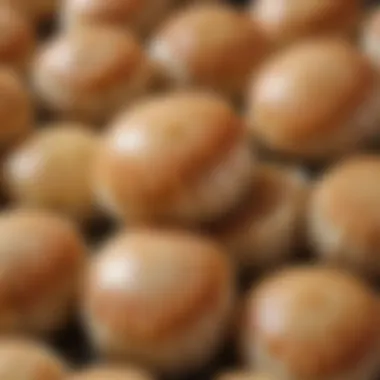 A close-up of fresh jumbo sea scallops showcasing their unique texture