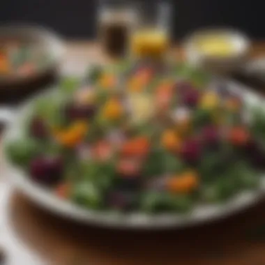 A Colorful Kale Salad with Fresh Ingredients Vibrant kale salad with colorful vegetables