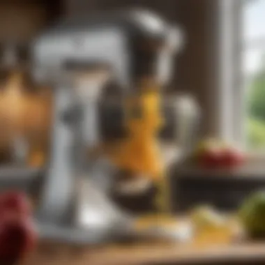 Innovative KitchenAid Peeler Attachment at Work KitchenAid apple peeler attachment in action