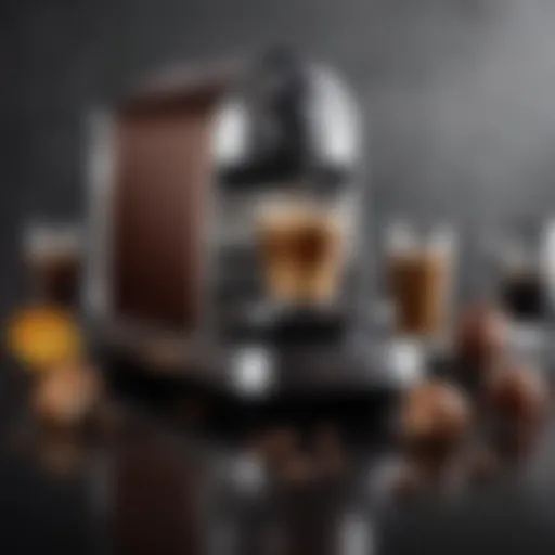 Nespresso pod coffee machine showcasing sleek design