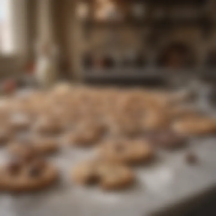 A beautifully styled baking setup, capturing the essence of creativity in cookie making.