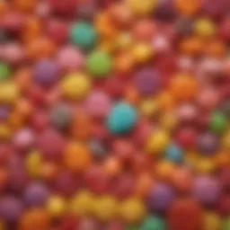 Colorful assortment of New Zealand lollies