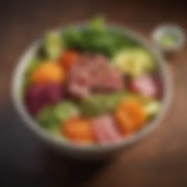 Vibrant Poke Bowl at Poke Star Restaurant A vibrant bowl of poke showcasing fresh ingredients and colorful presentation
