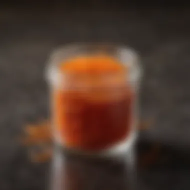 Quality Saffron Threads High-quality saffron threads in a glass container