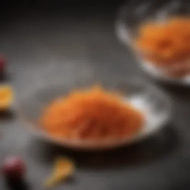 Quality Matters: Evaluating Saffron Extract A close-up of saffron being evaluated for quality