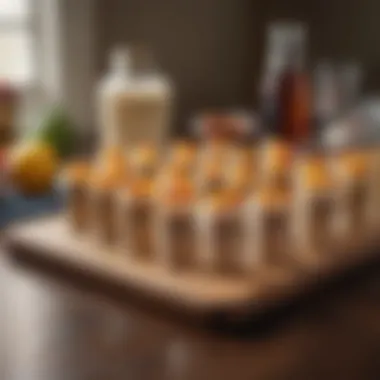 Creative Displays of Personalized Favors Personalized favors displayed creatively