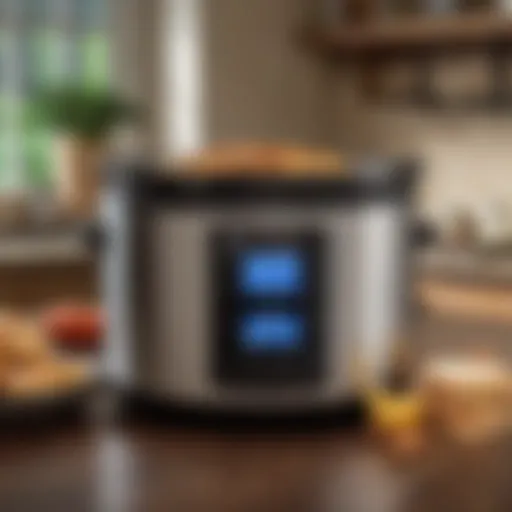 Smart crock pot with touchscreen display