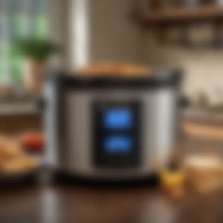 Smart crock pot with touchscreen display