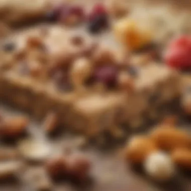 Close-up of ingredients such as nuts, seeds, and dried fruits used in sugar-free recipes.