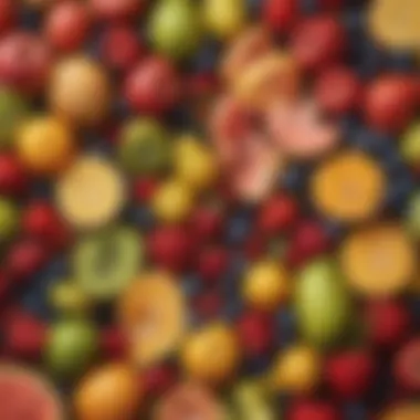Fresh Fruits for Smoothies A vibrant assortment of fresh fruits ready for blending
