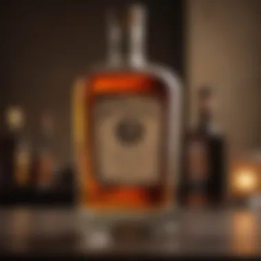 The Sublime Visual of Tennessee Whiskey An elegant glass filled with Tennessee whiskey reflecting light