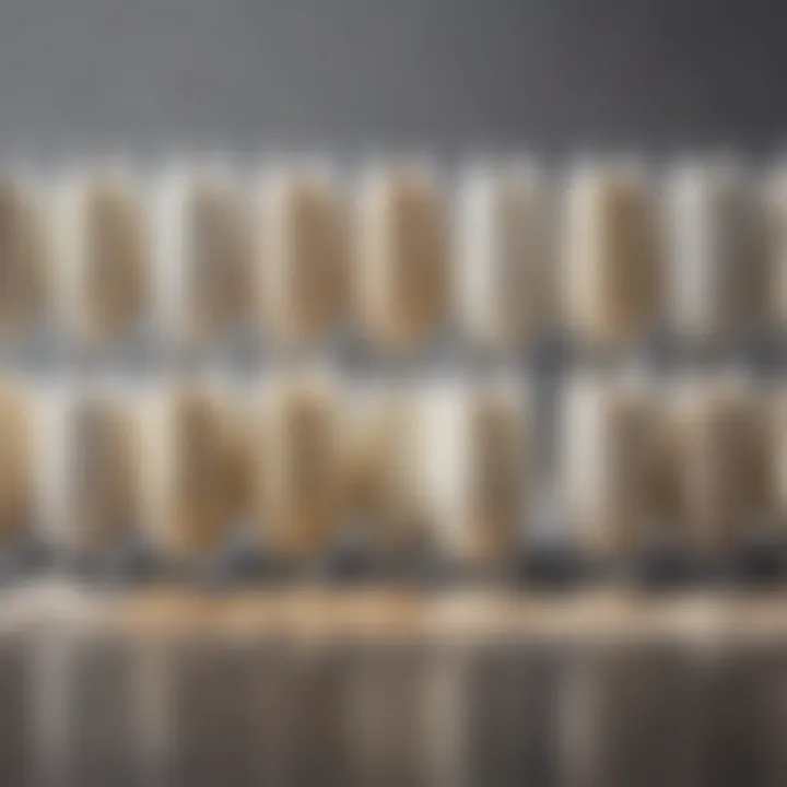 An assortment of milk types used for frothing, displayed elegantly