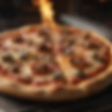 A variety of gourmet pizzas cooked to perfection in a propane pizza oven