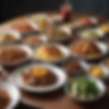 Diverse Culinary Traditions Colorful array of dishes representing diverse culinary traditions